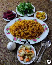 لوبیا پلو زعفرانی جاتون سبز عزیزان سپاسگزارم از همراهیتون .