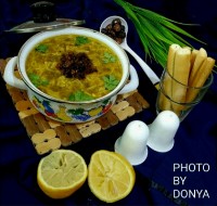 سوپ عدس و رشته