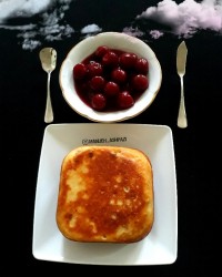 کیک پنبه ای_کمپوت گیلاس