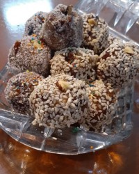 توپک خرمایی کنجدی ونارگیلی