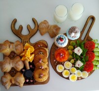 صبحانه رنگی رنگی