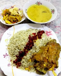 چلو گوشت (مفطح)