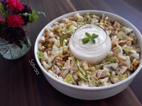 سالاد مرغ ترکیه ای و استوریها..