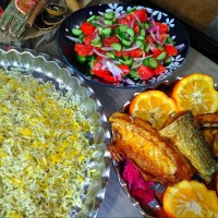 شوید پلو با ماهی