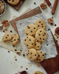 کوکی کدوحلوایی و شکلات چیپسی