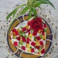 ژله ی خورده شیشه...