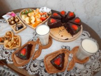 کیک شکلاتی با گاناش
