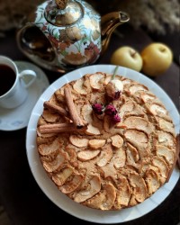 کیک سیب و دارچین تقدیم به بانو محبوبه عباسی