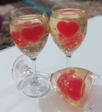 ژله حبابی قلبی