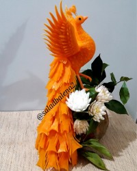 طاووس با کدو حلوایی