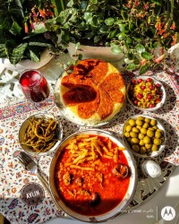 خورشت قیمه پلو قالبی (ورق بزنید دوستای گلم)