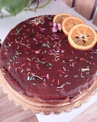 کیک با روکش ژله بریلو