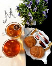 دمنوش برگ به+چای تازه دم چالش_توران جونم