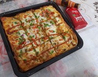 پیتزاباخمیرجادویی پیتزا خمیر خمیرجادویی