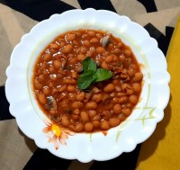 خوراک لوبیاوقارچ