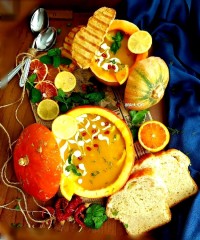 سوپ کدو حلوایی