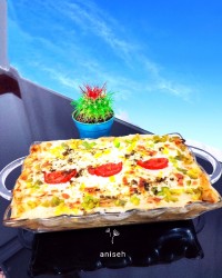 لازانیا با مرغ