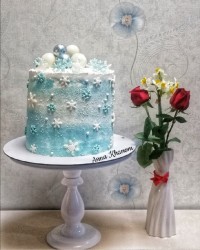 کیک تم زمستان