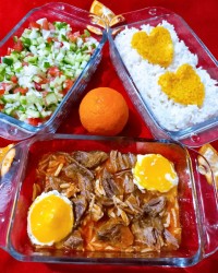 پیچاق قیمه غذای محلی شهر زیبای اردبیل