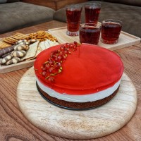 چیز کیک انار (لطفا ورق بزنید)