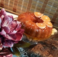 کیک پرتقالی با سس پرتقالی