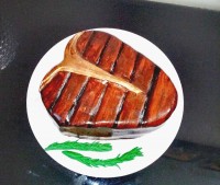 کیک استیک گوشت