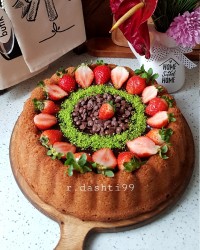 کیک وباقلوای گل رز