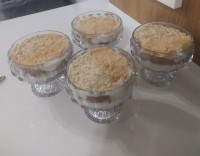 پودینگ کاراملی دو رنگ