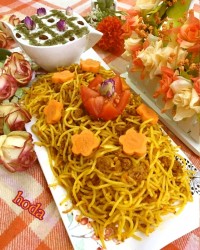 ماکارونی با گوشت چرخکرده