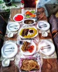 میز شام روز مرد