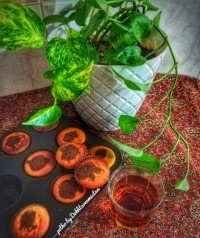 کاپ کیک کاکائویی وانیلی