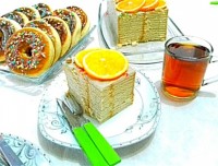 کیک یخچالی پرتقالی