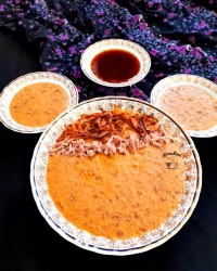 آش باقله سرخه خوراک کله گنجشکی