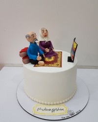 کیک قدردانی از پدر و مادر