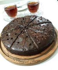 کیک پرتقالی باروکش گاناش