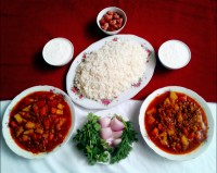 خوراک سبزیجات باگوشت چرخکرده