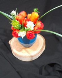 تمرین گل رز باهویج ولبو، میوه آرایی