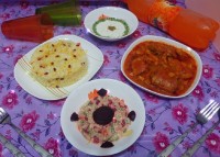 چلو خورش بوقلمون