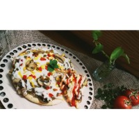 پیتزا گوشت وقارچ