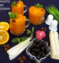 سوپ گل کلم و سبزیجات