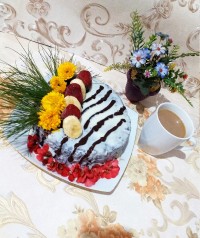 ڪیڪ (روڪش شڪلات سفید)