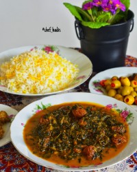 خورش اسفناج