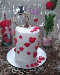 مینی کیک سالگرد عقد (کیک قوطی)