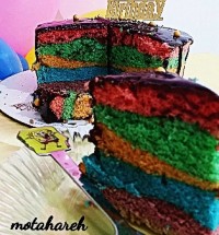 کیک رنگین کمان
