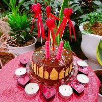 کیک با روکش کاکائو