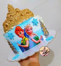 کیک السا تاج دار