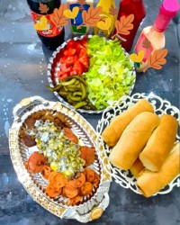 بلغاری با قارچ و پنیر پیترا