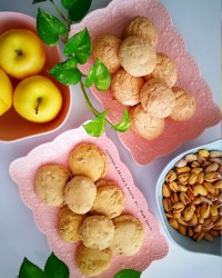 شیرینی نارگیلی بازاری شیرینی پفکی گردویی