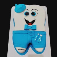 کیک زیبای دندون سفارشی