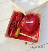 کیک قلب سورپرایز شکلاتی